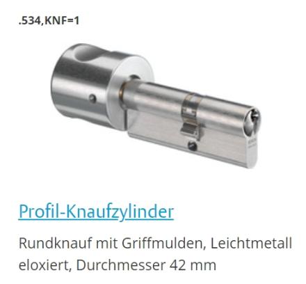 Ikon Vector SK6 - Knaufzylinder | Ersatzzylinder | Nachzylinder